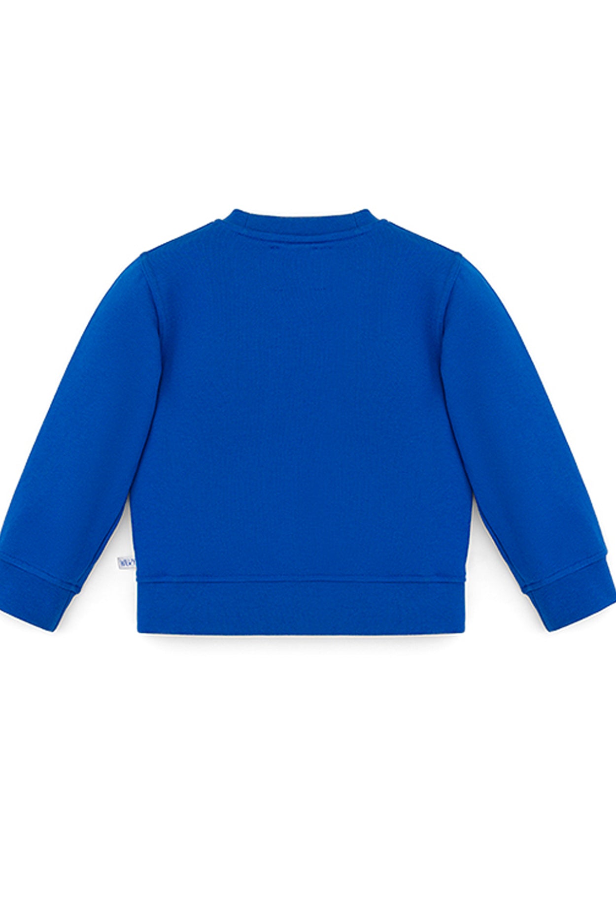 Ses Çıkaran Saks Mavisi Bisiklet Yaka Sweatshirt