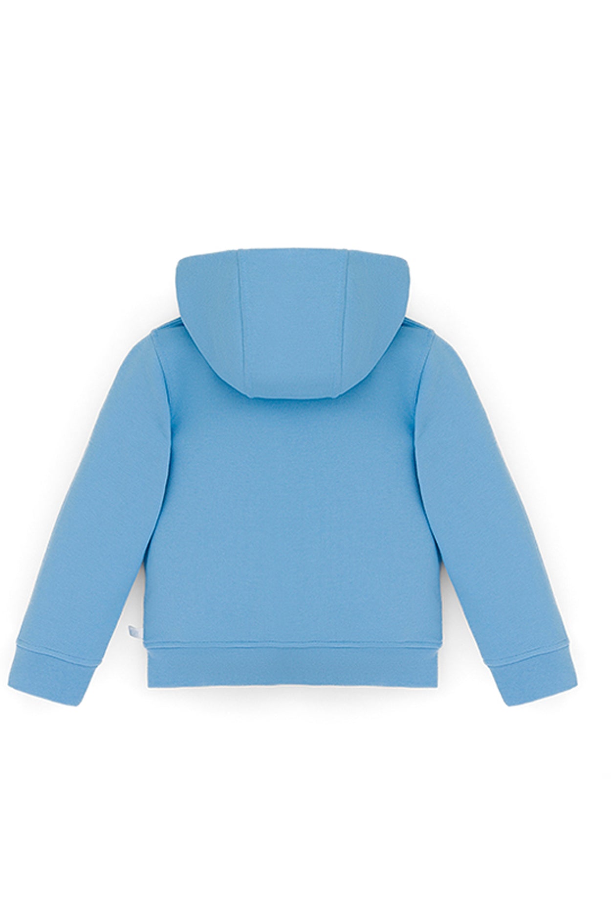 Ses Çıkaran Bebek Mavisi Fermuarlı Kapüşonlu Sweatshirt