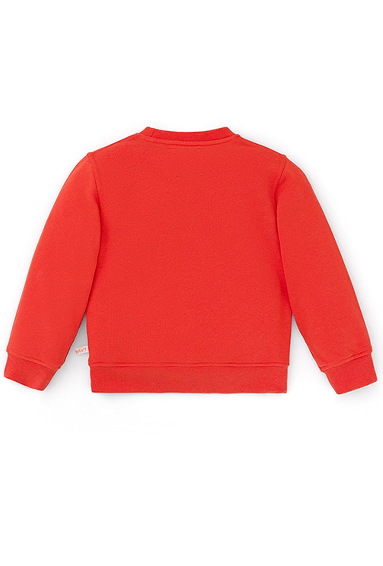 Ses Çıkaran Turuncu Bisiklet Yaka Sweatshirt