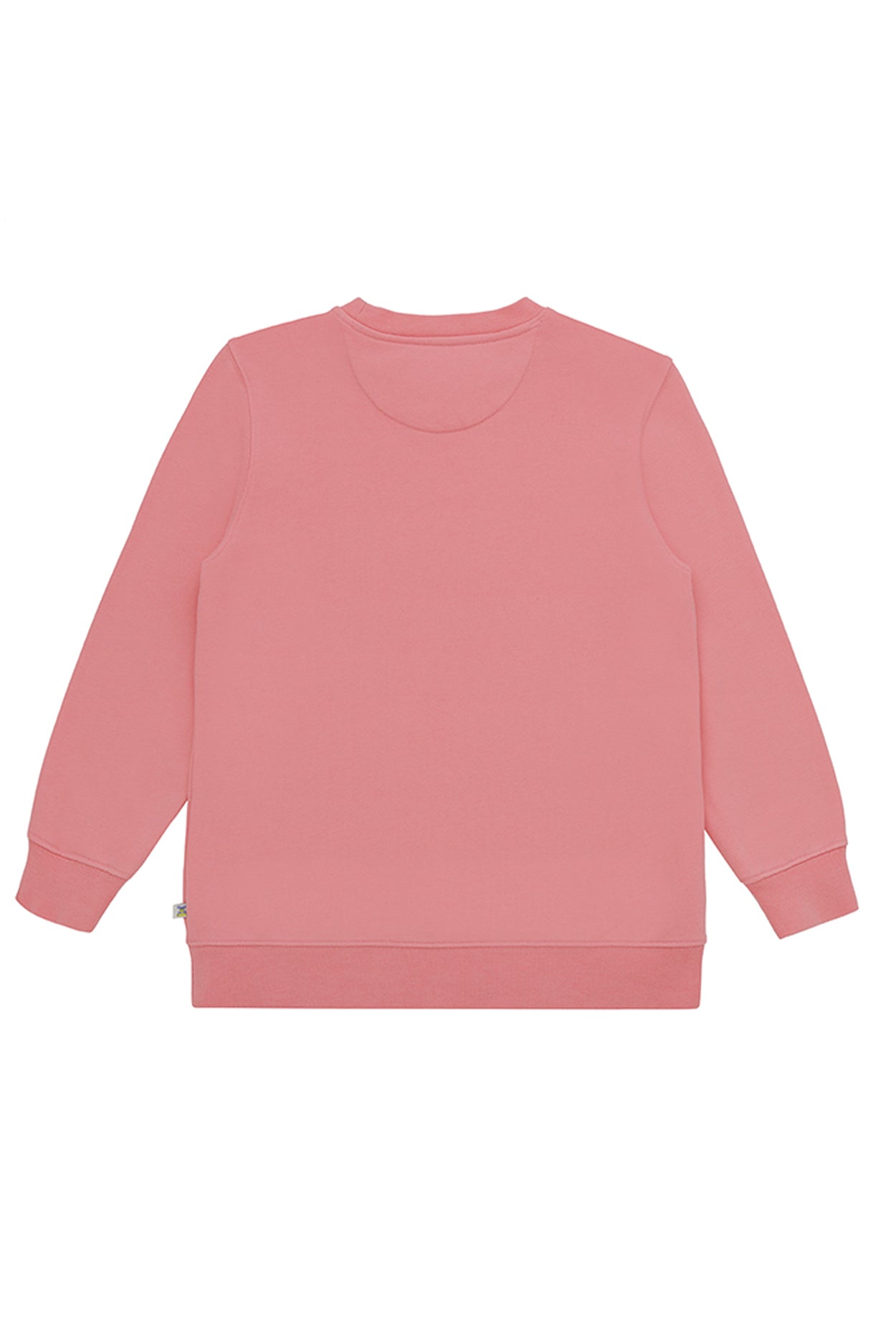 Kız Çocuk Pembe Bisiklet Yaka Sweatshirt