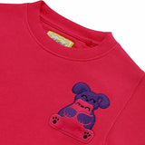 Ses Çıkaran Fuşya Bisiklet Yaka Sweatshirt
