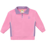 Half Zip Mock Neck Sweatshirt