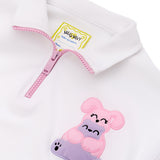 Half Zip Mock Neck Squeaky Sweatshirt