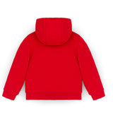 Squeaky Red Zipped Hoodie Sweatshirt