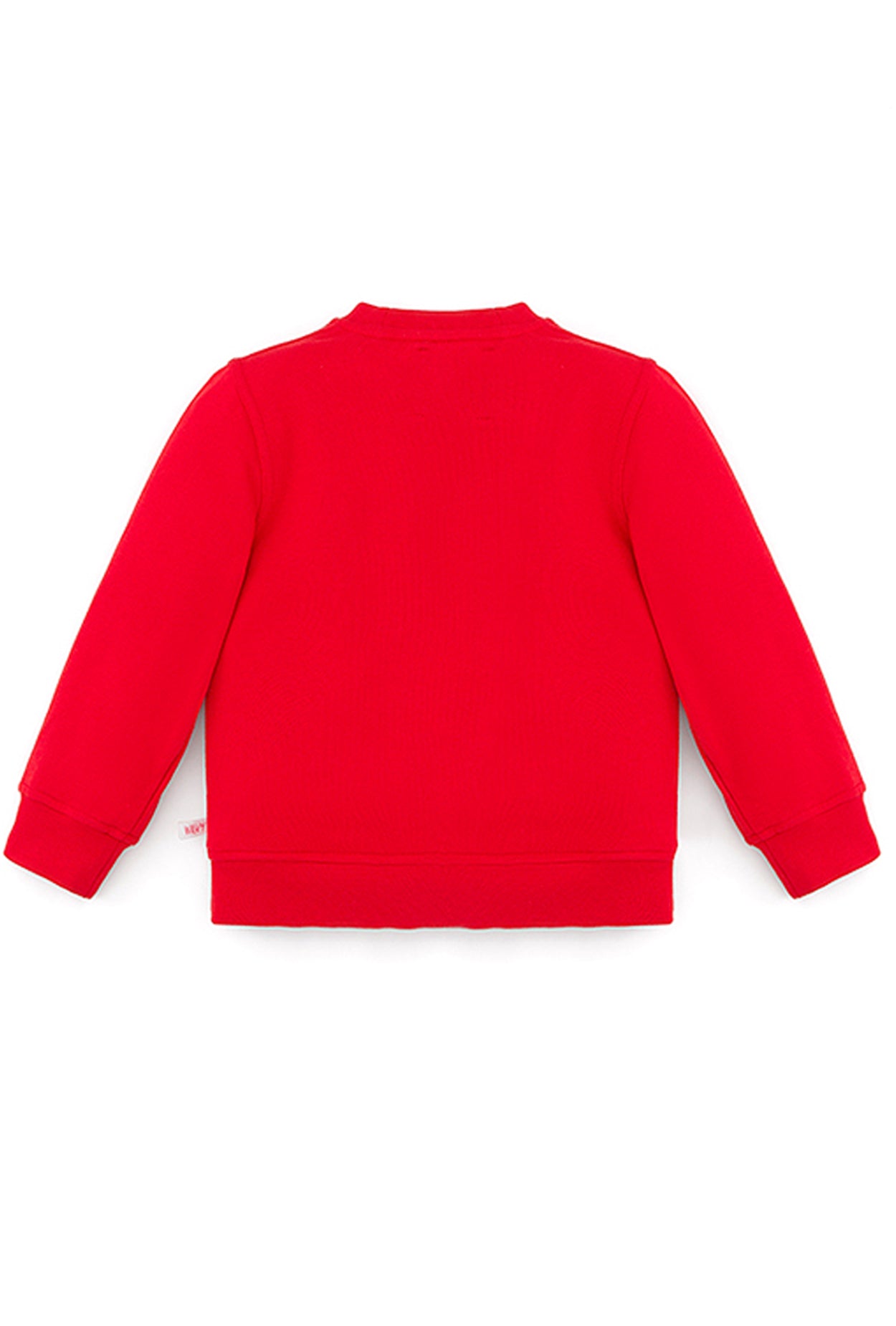 Ses Çıkaran Kırmızı Bisiklet Yaka Sweatshirt
