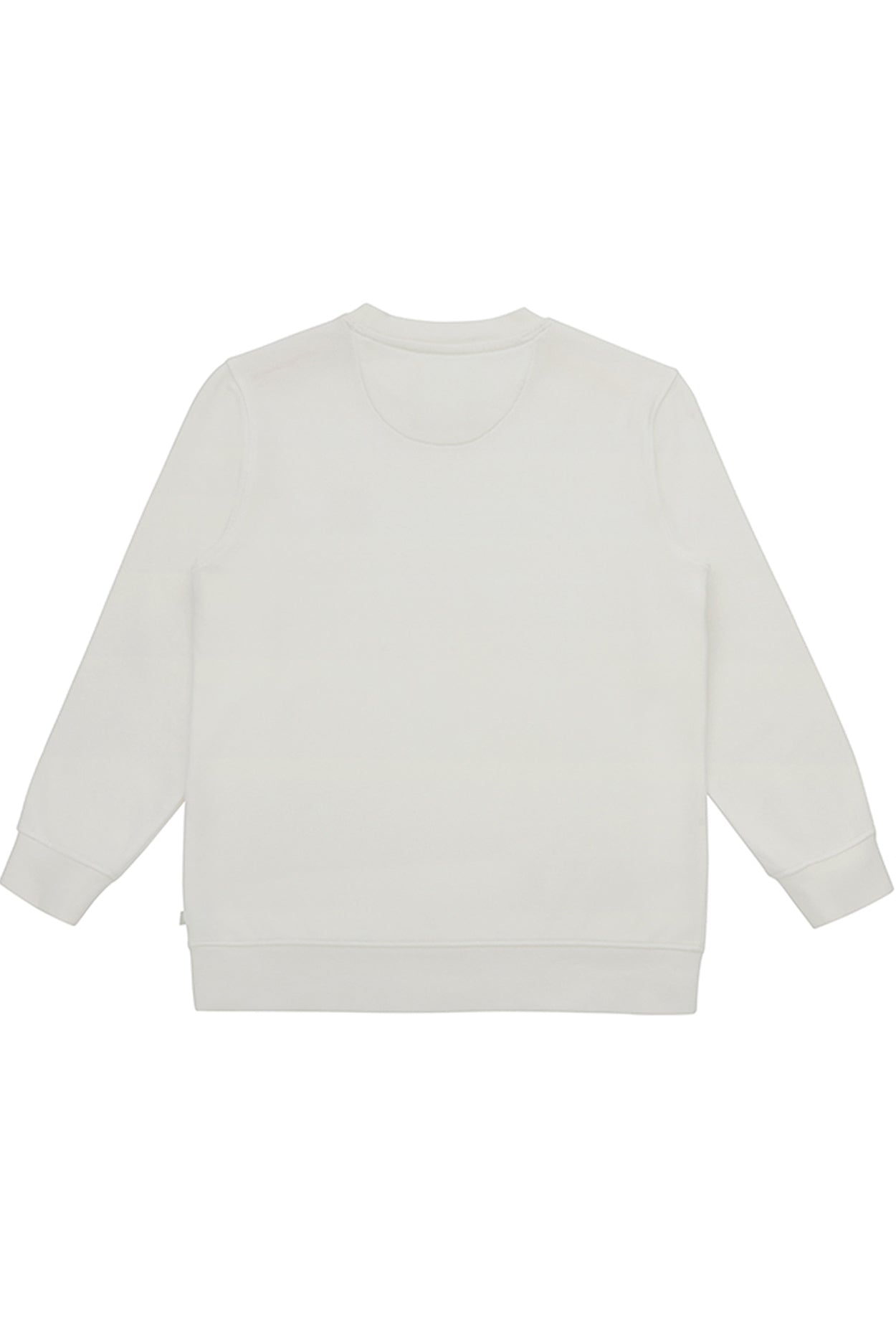 Kız Çocuk Beyaz Bisiklet Yaka Sweatshirt
