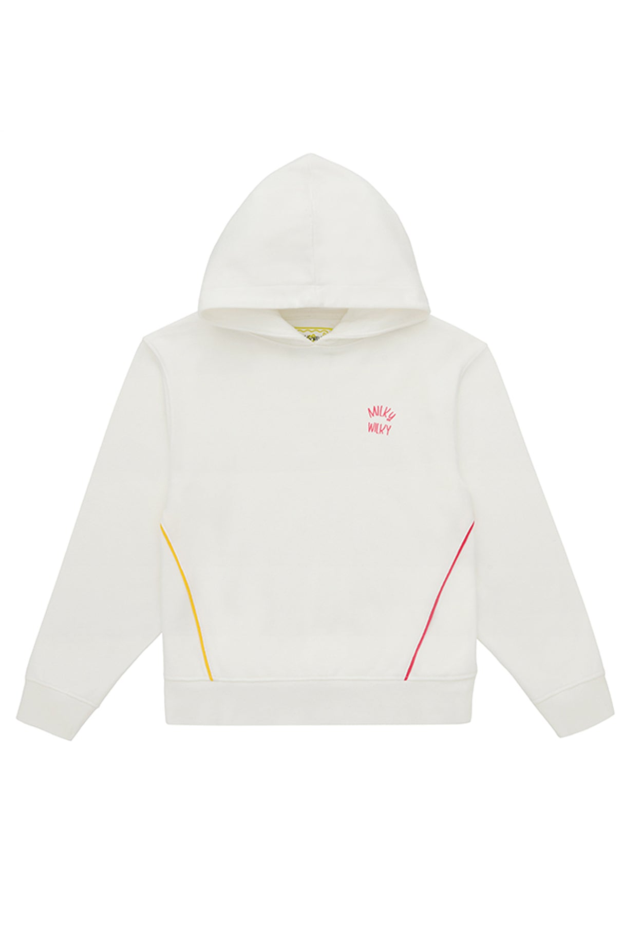 Kız Çocuk Beyaz Kapüşonlu Sweatshirt